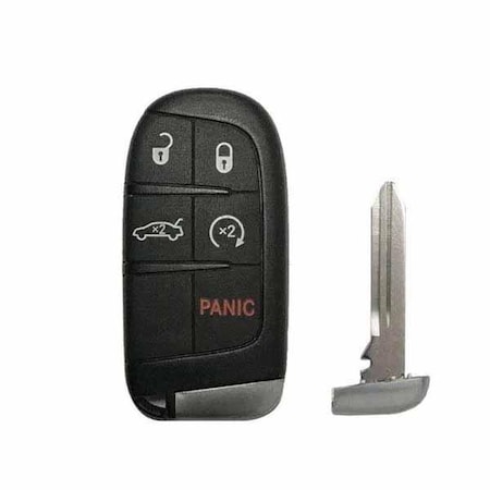 Keyless Factory KeylessFactory:2011-2019 Dodge Chrysler Jeep / 5-Button Smart Key SHELL (SKS-CHY-1446-5) SKS-CHY-1446-5